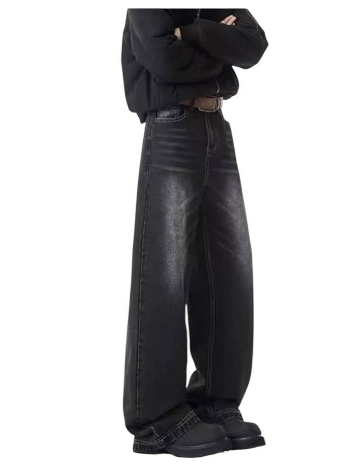 [GRACERUB] DIRTY FLARE-CUT JEANS st5042