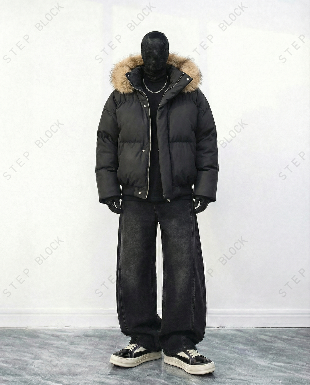 STEP BLOCK-JACKET ST020