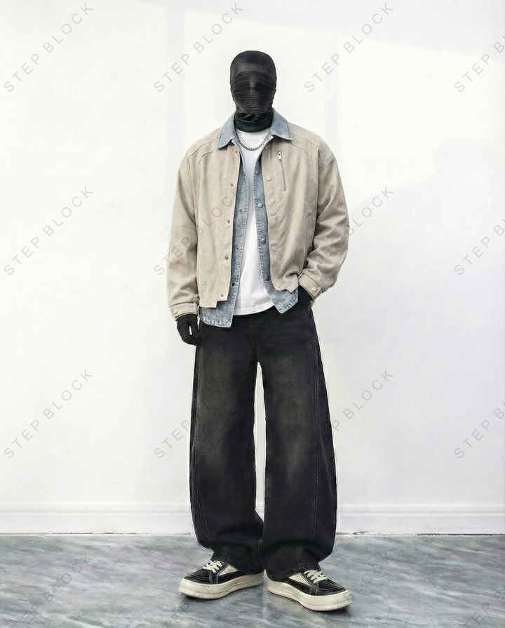 STEP BLOCK-JACKET ST001