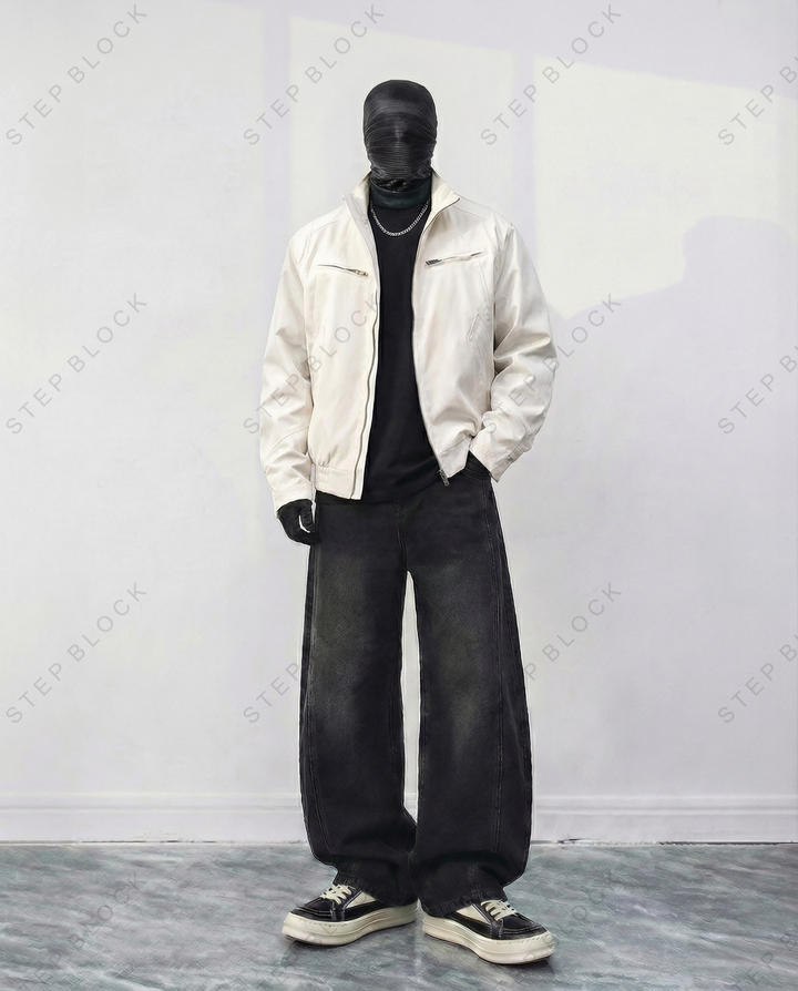 STEP BLOCK-JACKET ST003