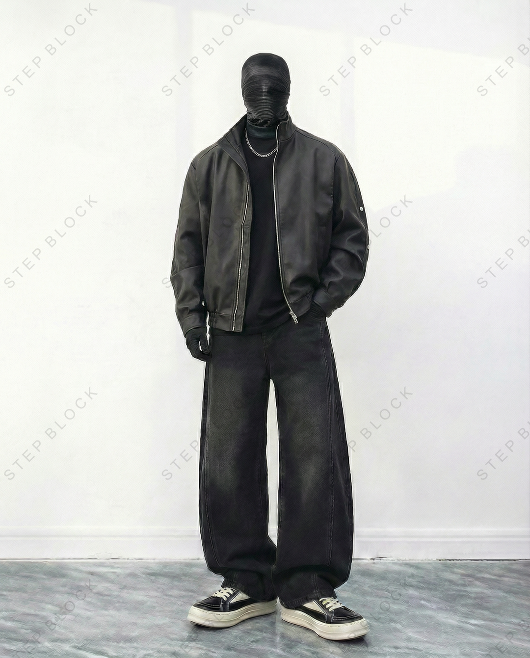 STEP BLOCK-JACKET ST008