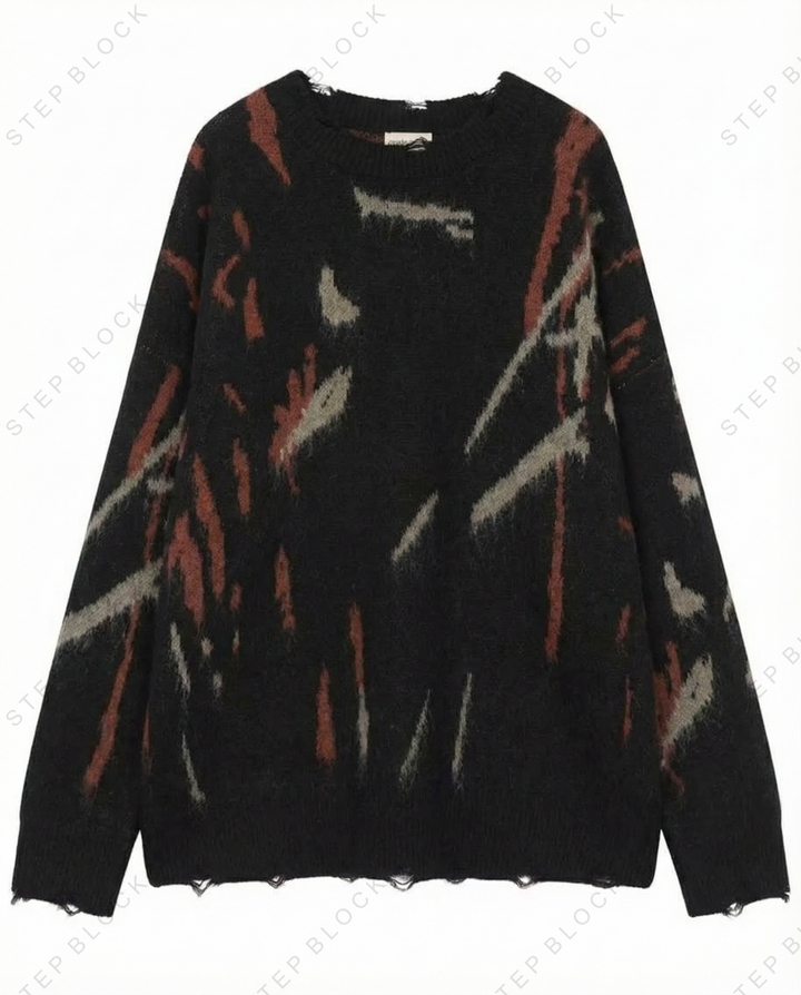 STEP BLOCK-SWEATER ST1014