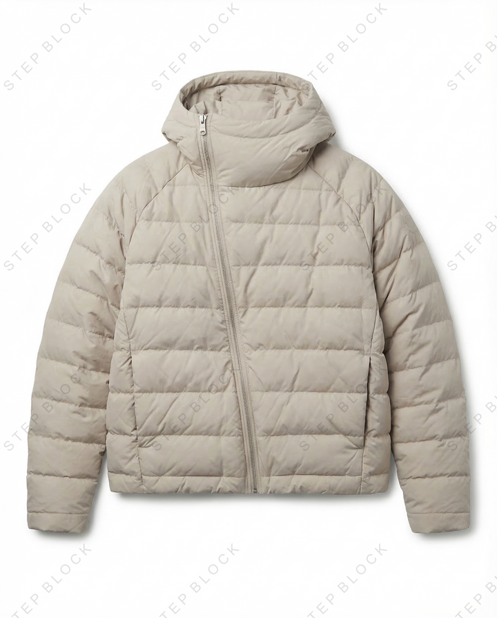 STEP BLOCK ST1012 Lightweight Hooded Puffer Jacket