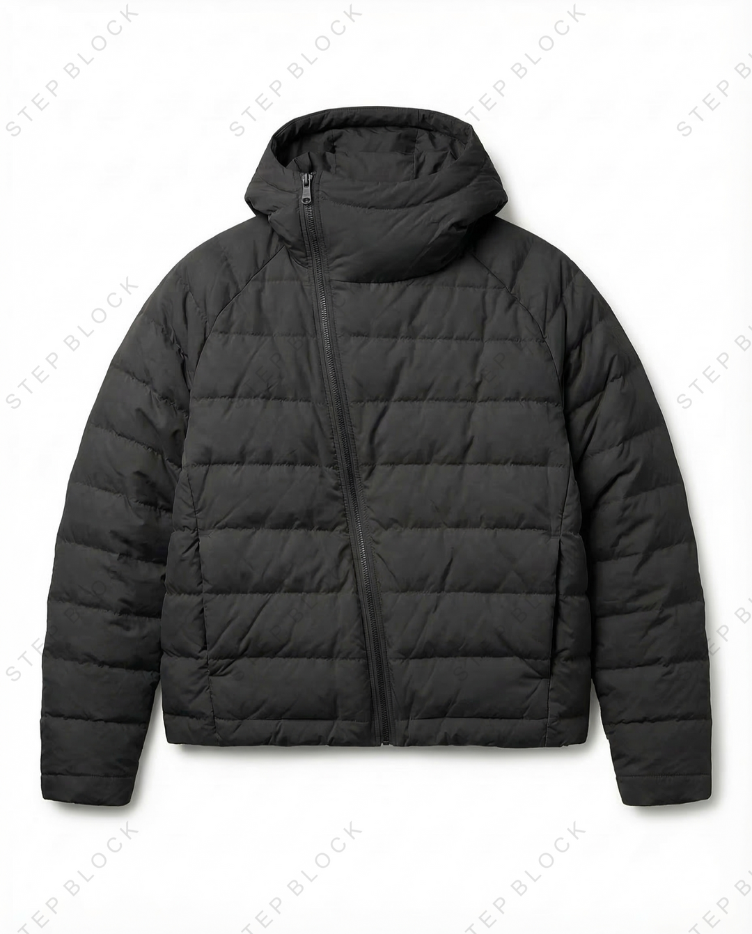 STEP BLOCK ST1012 Lightweight Hooded Puffer Jacket
