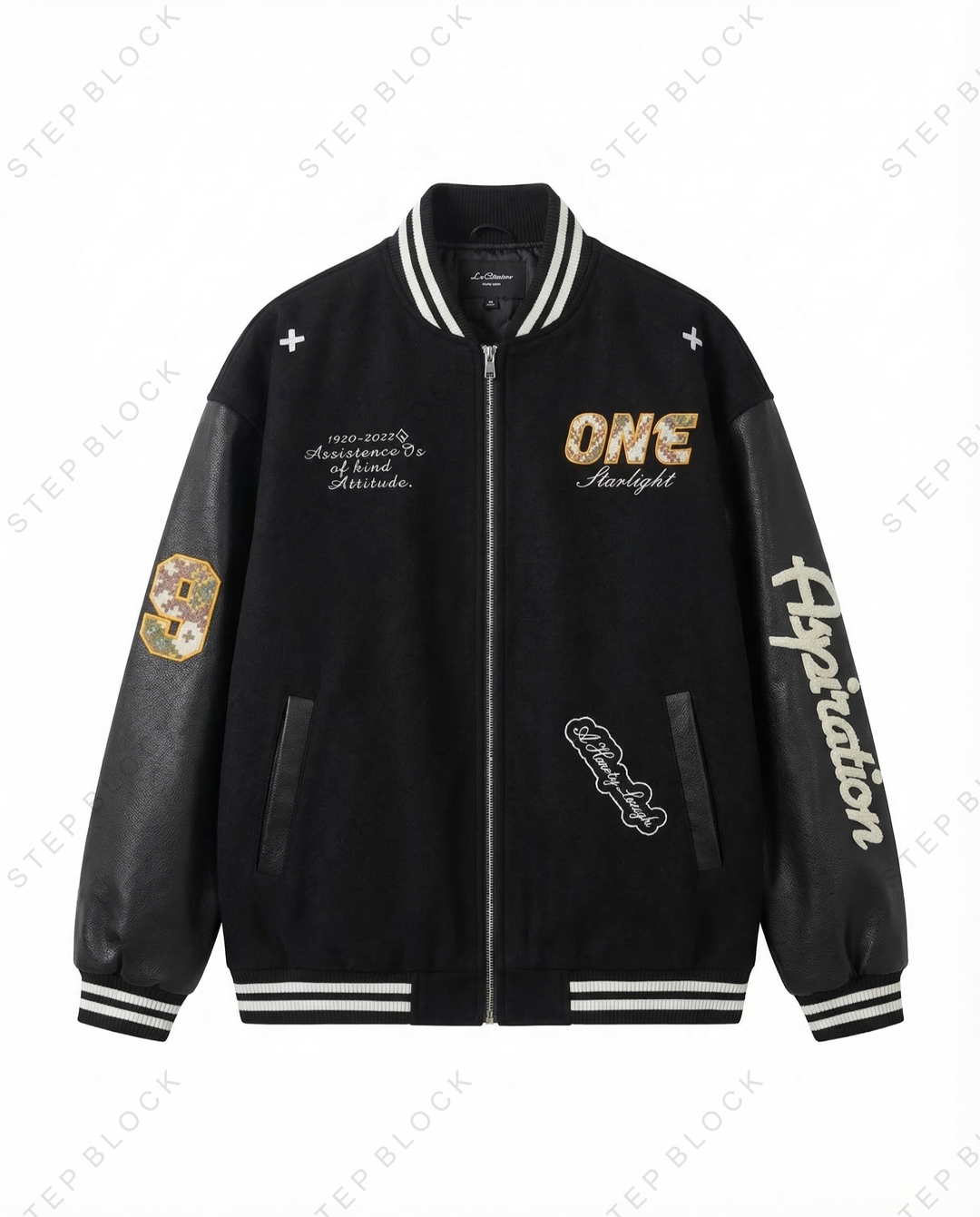 STEP BLOCK ST1021 Varsity Letterman Jacket