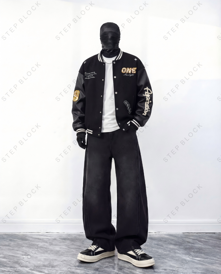 STEP BLOCK ST1021 Varsity Letterman Jacket