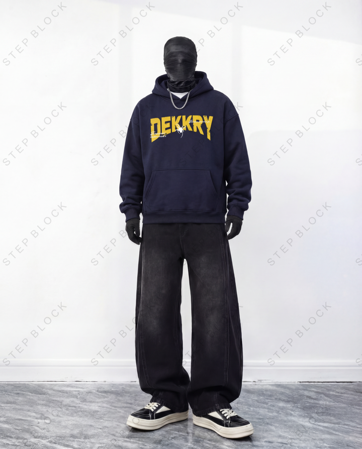 STEP BLOCK ST1016 Graphic Print Oversized Hoodie