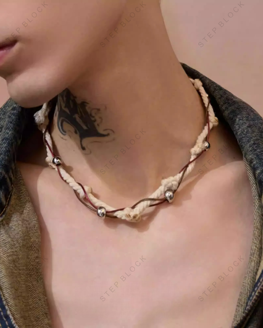 STEP BLOCK-Accessories Necklaces AC010