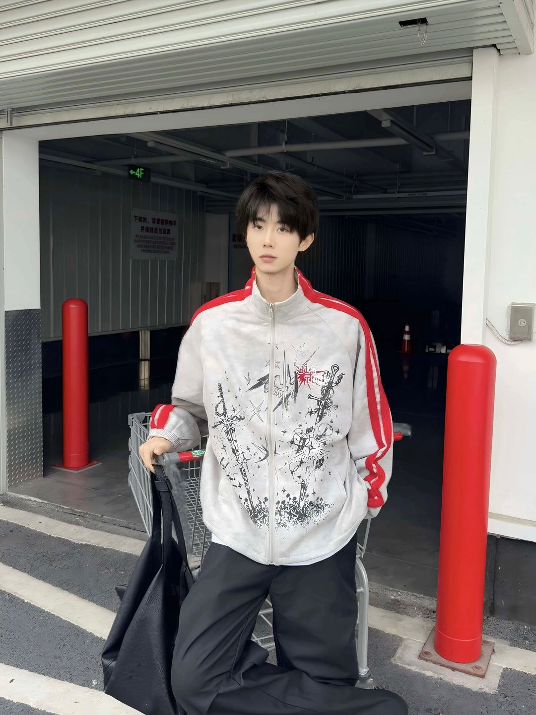 [BLACKBB] COLORBLOCK STREET JACKET st5041