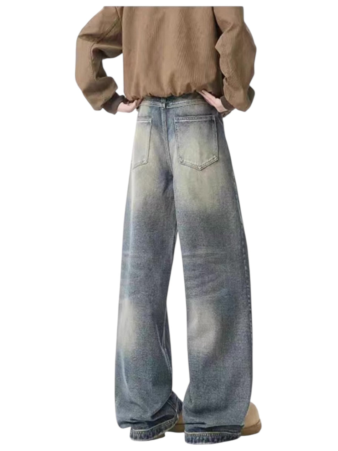 [GRACERUB] DIRTY FLARE-CUT JEANS st5042