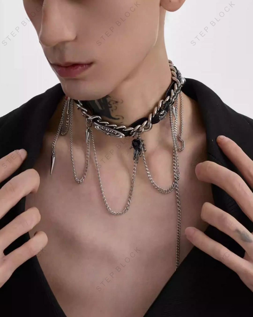 STEP BLOCK-Accessories Necklaces AC009