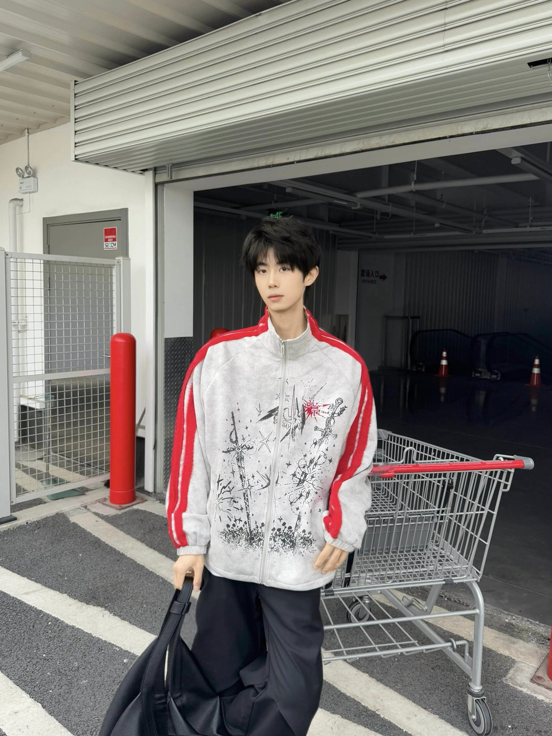 [BLACKBB] COLORBLOCK STREET JACKET st5041