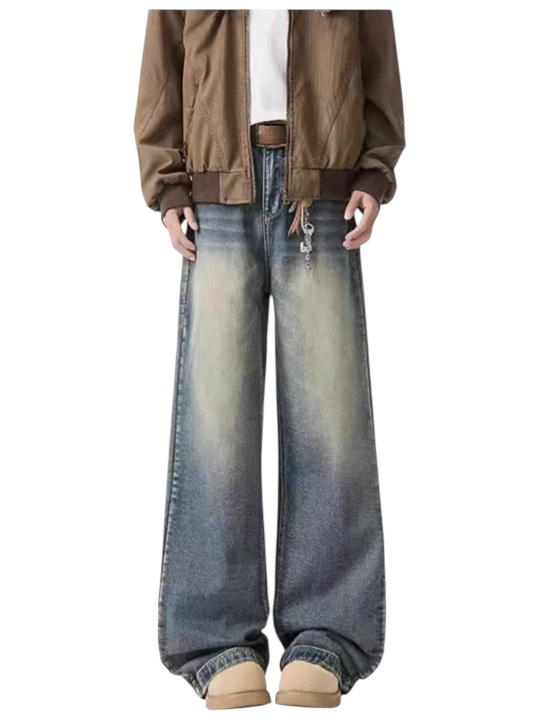 [GRACERUB] DIRTY FLARE-CUT JEANS st5042