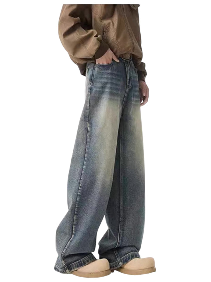 [GRACERUB] DIRTY FLARE-CUT JEANS st5042