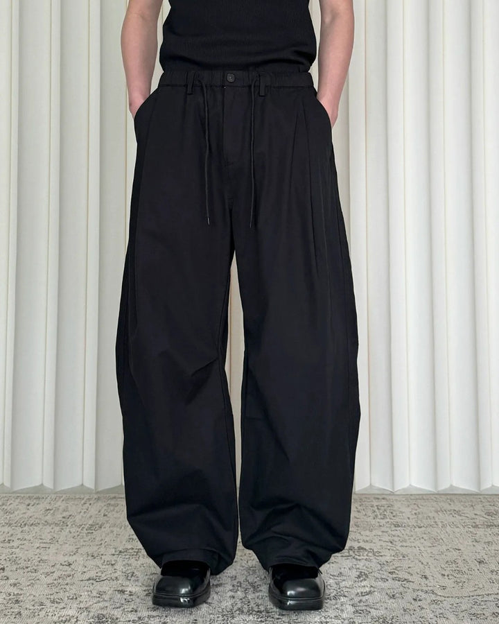 STEP BLOCK MT087 Baggy Balloon Cargo Pants - High-Street Utility Wear
