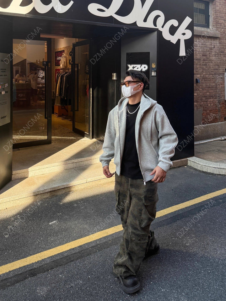 [DAZHONGMA] CAMO CARGO UTILITY TROUSERS st5048