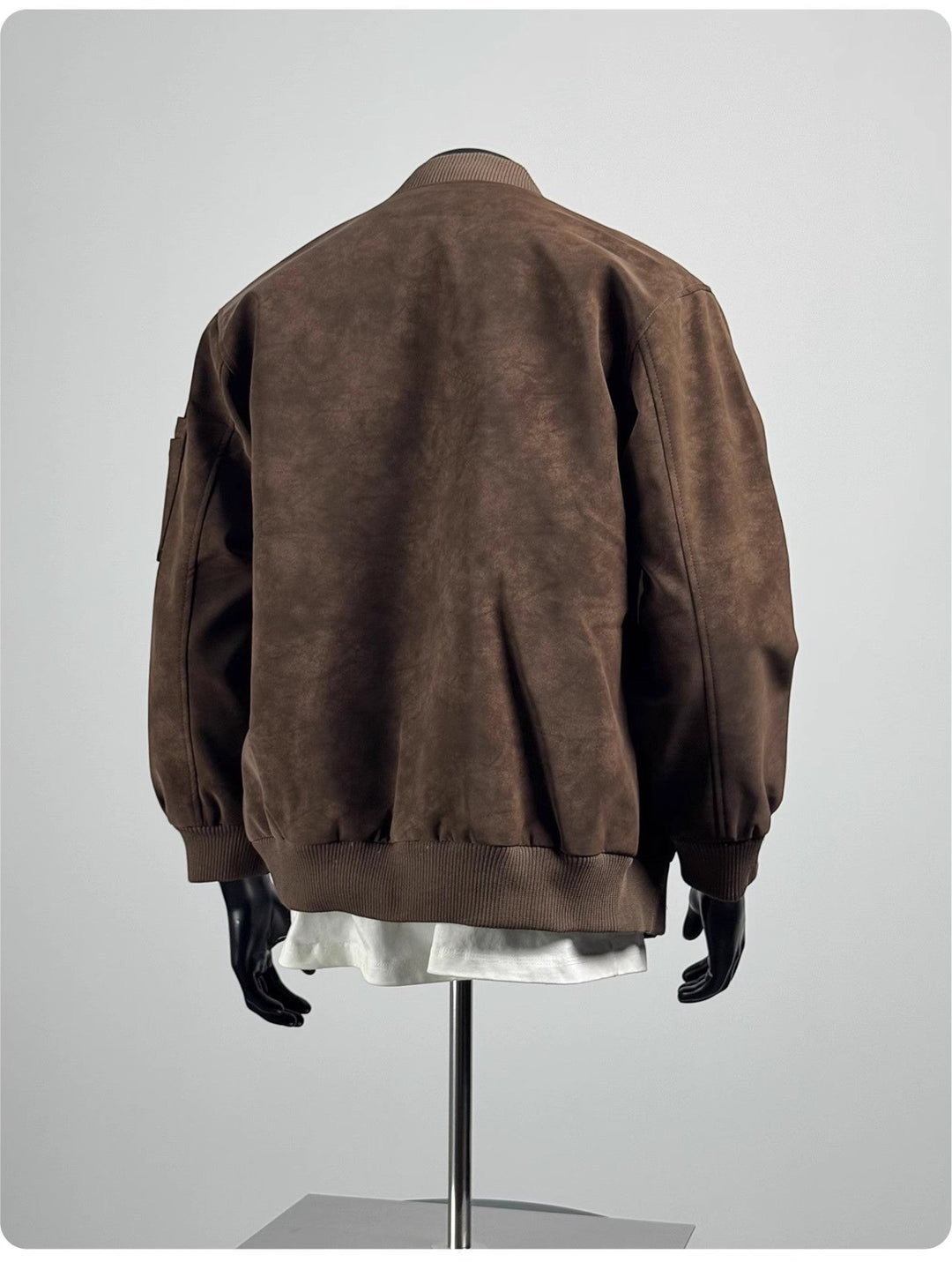 [TANCCHUI] LOOSE STAND-COLLAR MOTO JACKET st5038