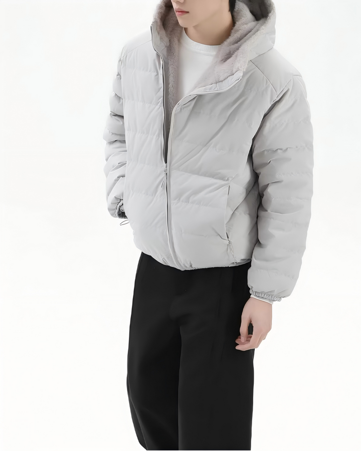 STEP BLOCK ST1012 Lightweight Hooded Puffer Jacket