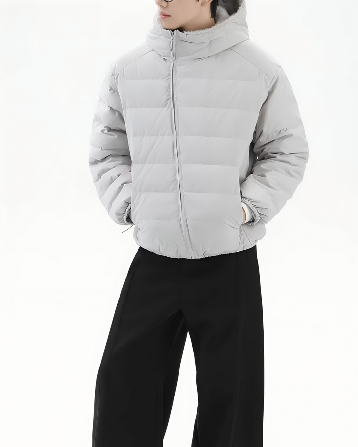 STEP BLOCK ST1012 Lightweight Hooded Puffer Jacket