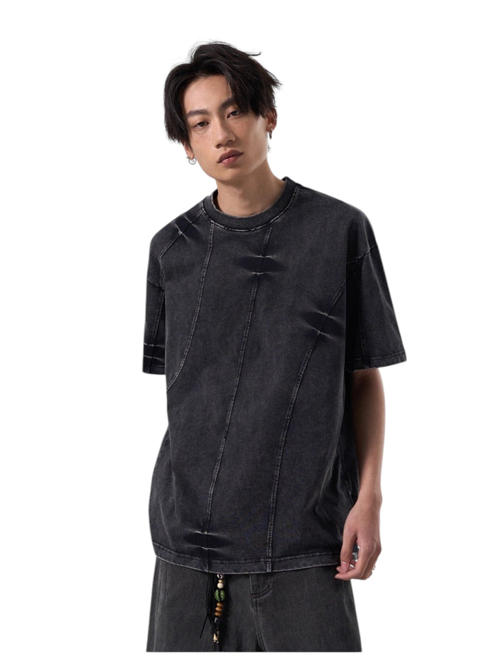 [ISIETS] DECONSTRUCTED WASHED T-SHIRT st5028