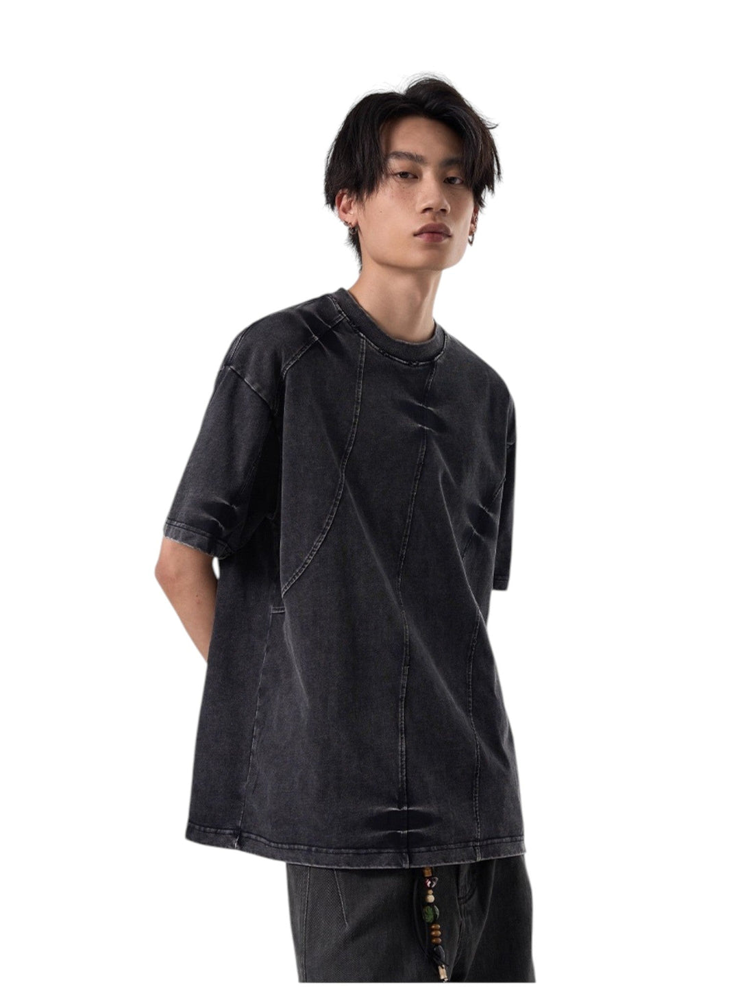 [ISIETS] DECONSTRUCTED WASHED T-SHIRT st5028