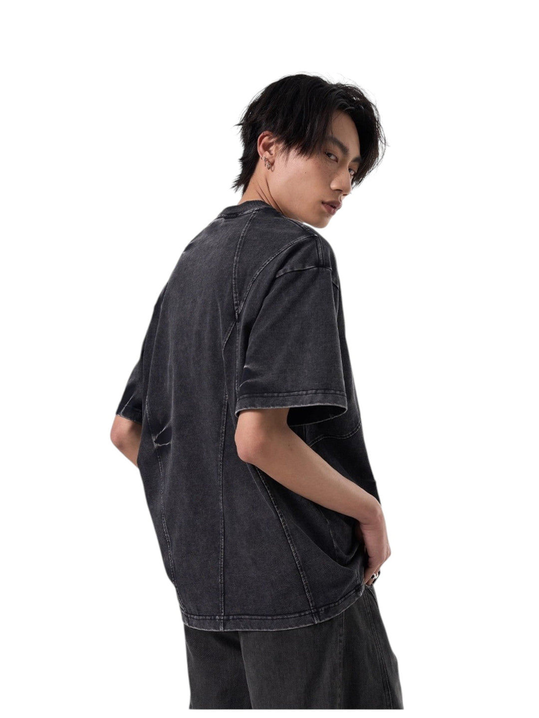 [ISIETS] DECONSTRUCTED WASHED T-SHIRT st5028