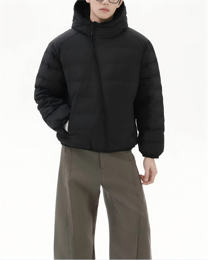 STEP BLOCK ST1012 Lightweight Hooded Puffer Jacket