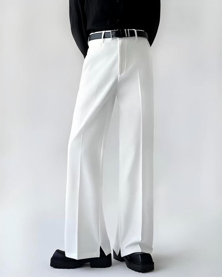 STEP BLOCK MT024 Minimalist Wide-Leg Casual Pants