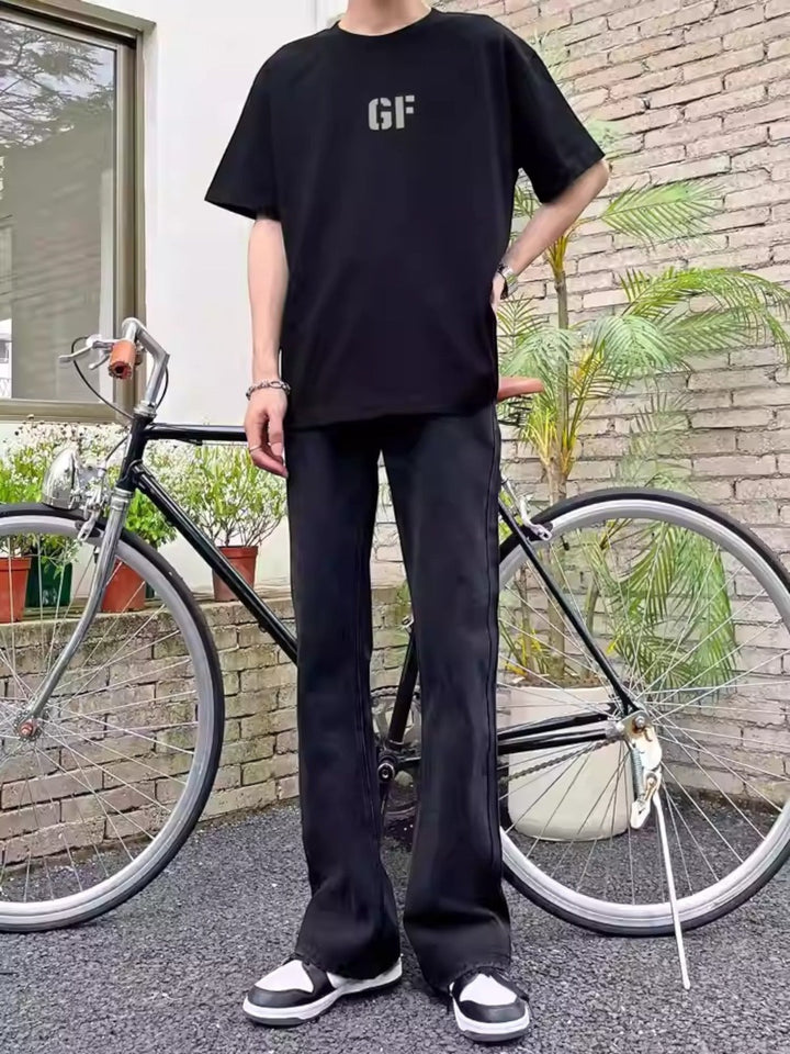 [A6 studio] LOOSE DRAPE BOOTCUT JEANS st5043