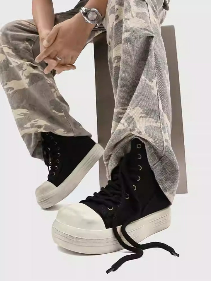 OVERSIZED TOE CANVAS SHOES st5043