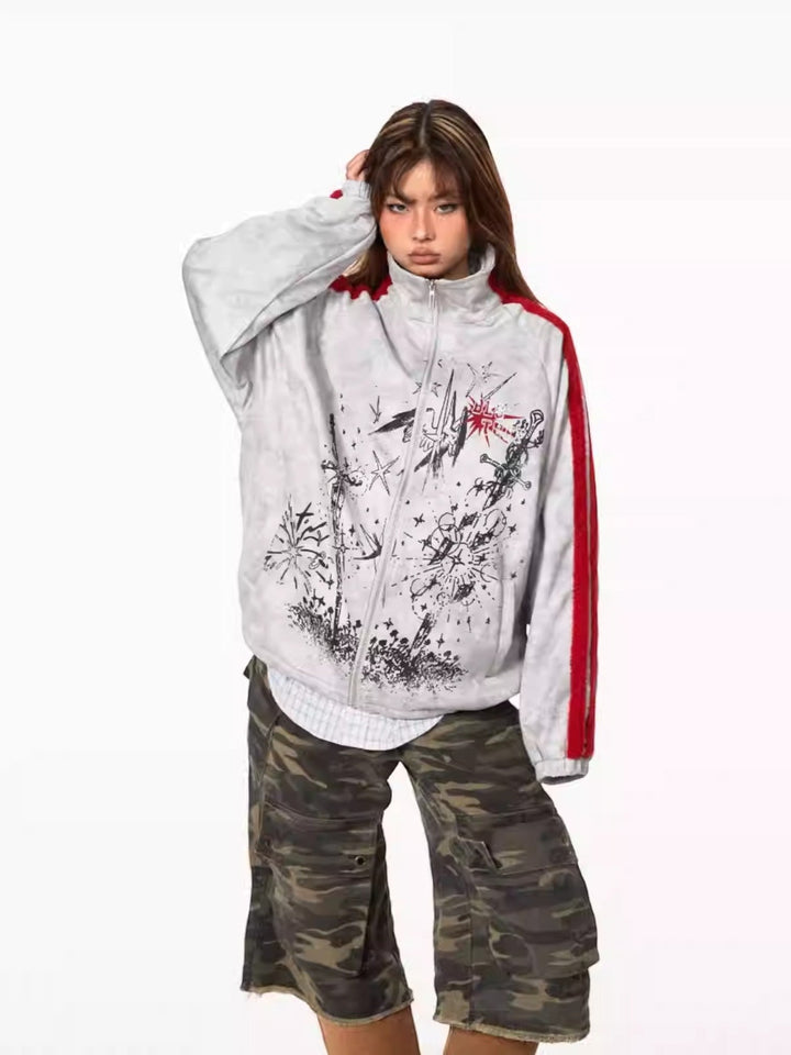 [BLACKBB] COLORBLOCK STREET JACKET st5041