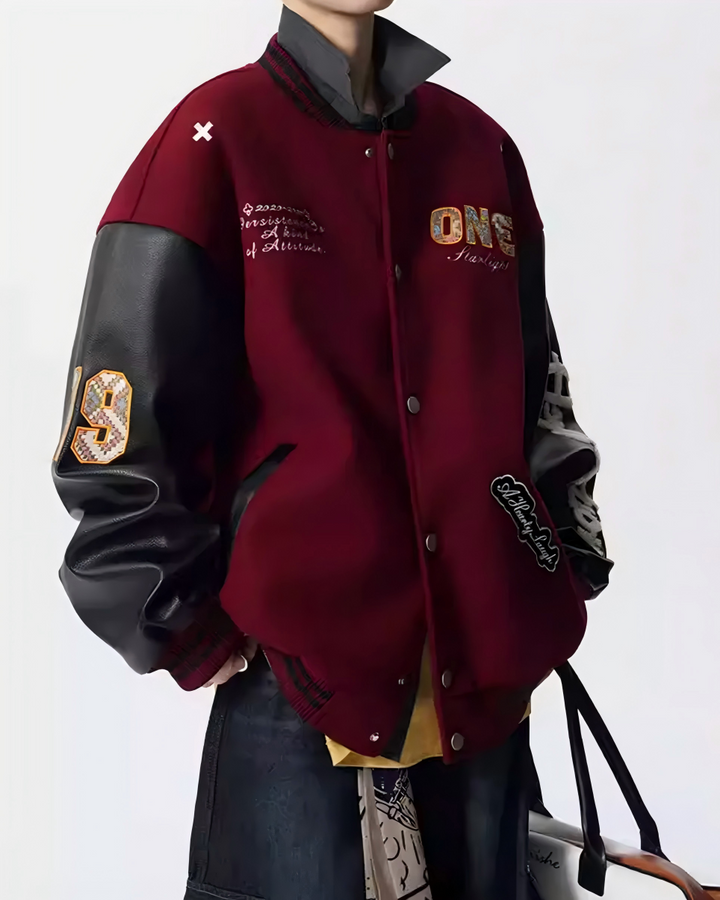 STEP BLOCK ST1021 Varsity Letterman Jacket