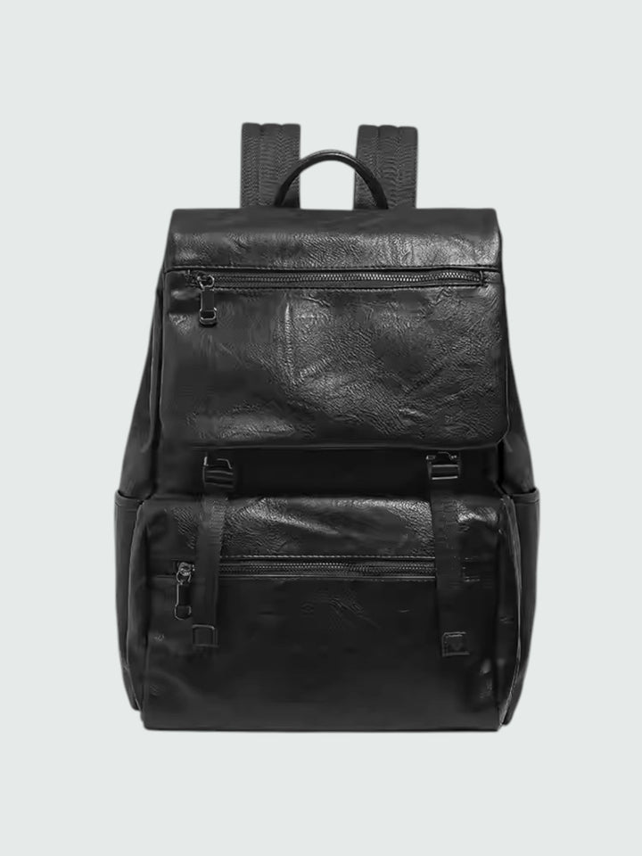 [NESBIT] FAUX LEATHER COMMUTER BACKPACK st5067