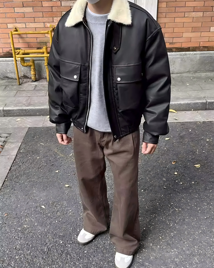 STEP BLOCK-JACKET ST062