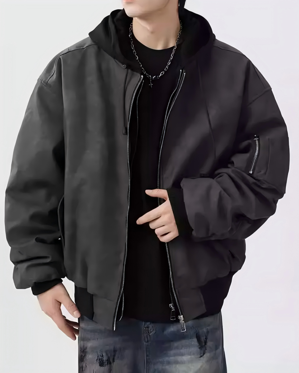 STEP BLOCK-JACKET ST039