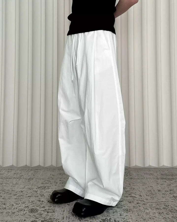 STEP BLOCK MT087 Baggy Balloon Cargo Pants - High-Street Utility Wear