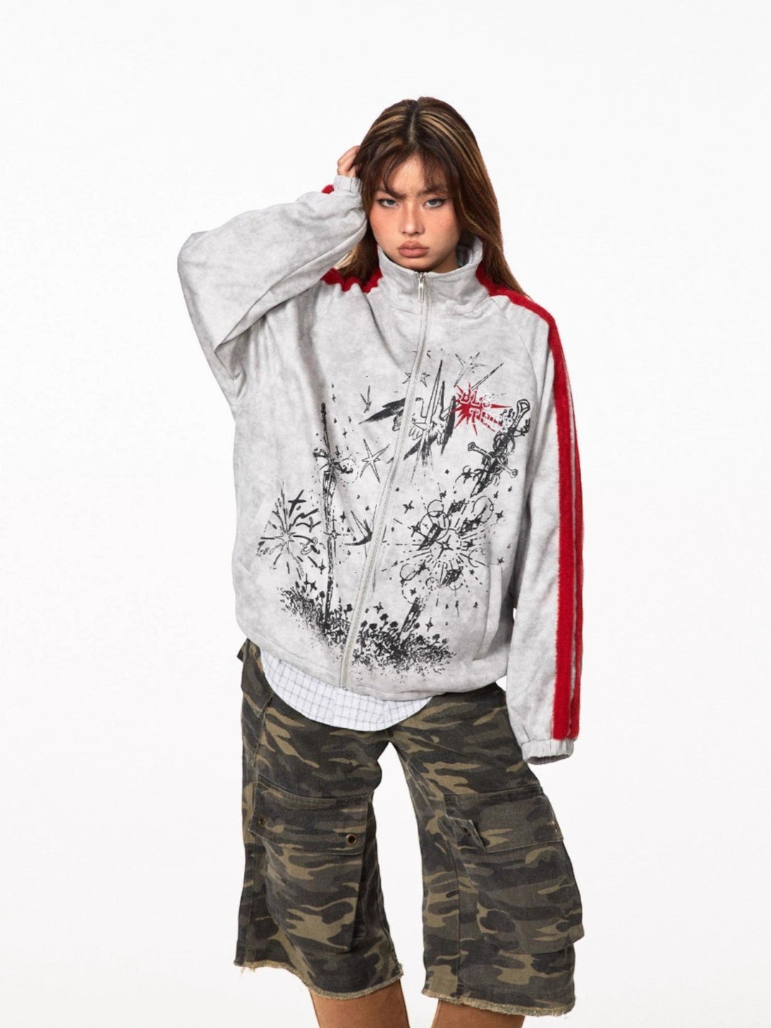 [BLACKBB] COLORBLOCK STREET JACKET st5041