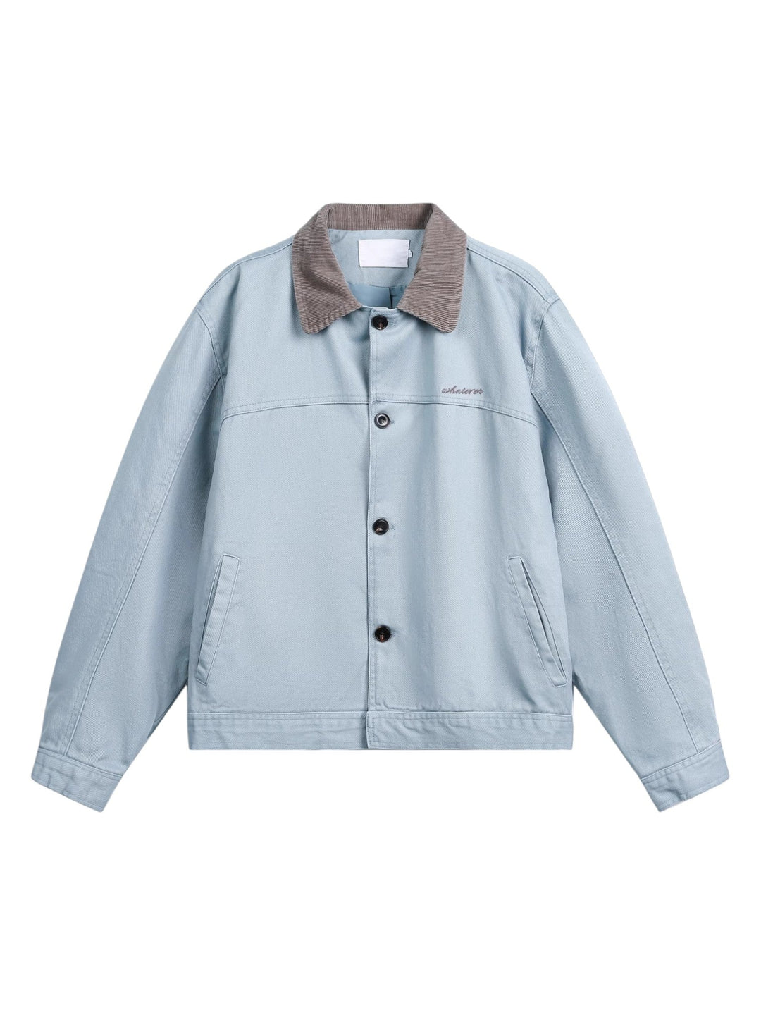 [MADWITCH] WASHED RETRO CONTRAST COLLAR WORKWEAR JACKET st5036