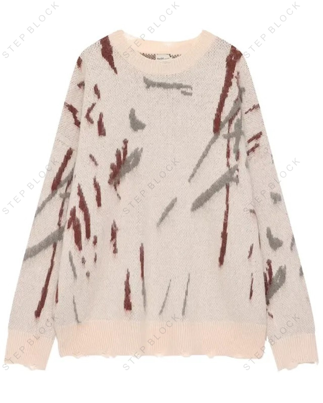 STEP BLOCK-SWEATER ST1014