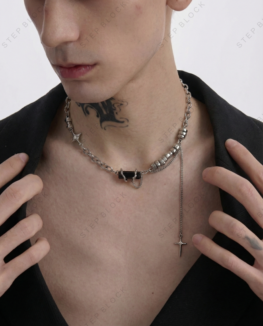 STEP BLOCK-Accessories Necklaces AC008